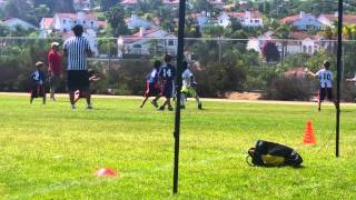 6 year old QB Phenom, Cannon Touchdown pass #1 08/22/15