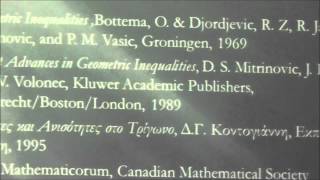 2η Διημερίδα Μαθηματικών - Μάγκος Θ. - Γεωμετρικές Ανισότητες