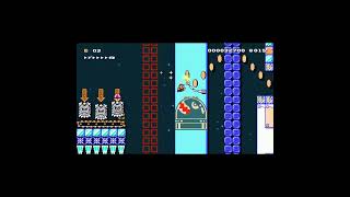 雪原アスレチック スピードラン30秒★SpeedRun【30s】 [Snow Athletics] by ケンタッキーたべたい #shorts 🍄Super Mario Maker 2 #cyb