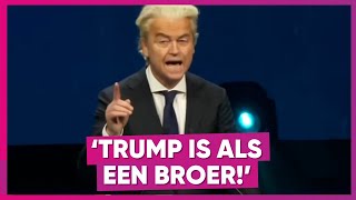 Geert Wilders jubelt over Trump in Madrid