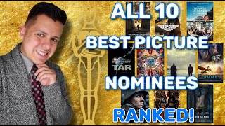 All 10 Best Picture Nominees RANKED! from Worst to Best - 2023