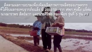 สำนักงานเกษตรอำเภอแจ้ห่มตอนสัมภาษณ์ผู้ผ่านอบรมศพก