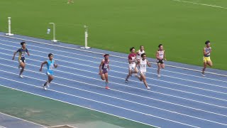 男子100m予選3組 関東高校新人2024