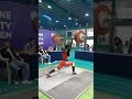 135 kg clean and jerk weightlifting shorts