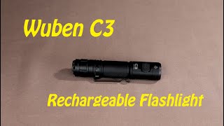 Wuben C3 Tail-Cap Operated Rechargeable Flashlight