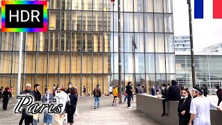 🇫🇷【HDR 4K】Paris Winter Walk - National Library of France  (February, 2021)