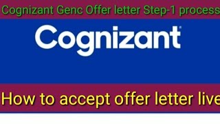 Cognizant offer letter Step - 1 process || How to accept offer letter live