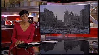 Dresden 75th anniversary of fire storm (WWII) (Germany/(Global)) - BBC News - 13th February 2020