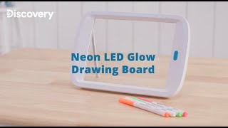 Discovery Neon LED Glow Drawing Board