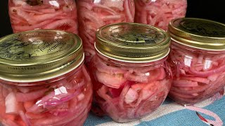 (양파 피클) quick pickled onions | 자색 양파 피클 | 예쁜 자색 양파 피클 상큼하게 즐겨 보세요~ 얇게 썰어 한두시간 후면 드실수 있어요 [옴마의요리]