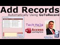 Add Records for Followup Dates Automatically in Microsoft Access using GoToControl, GoToRecord