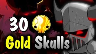 Castle Crashers 30 Gold Skulls Insane Mode Complete AGAIN! LEGIT MAX Level 99