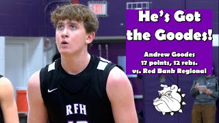 Rumson-Fair Haven 51 Red Bank Regional 38 | HS Boys Basketball | Andrew Goodes 17 points 12 rebounds