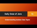 Daily Dose of Java -- Part 16: Understanding boolean Data Types