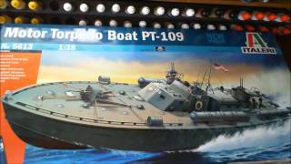 ITALERI  1/35 scale  Motor Toredo Boat  PT 109 Build update (1)