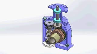 Two-Stage Worm Gear Reducer, i=15