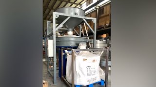 ibratory sifter with ton bag automatic unpacking silo