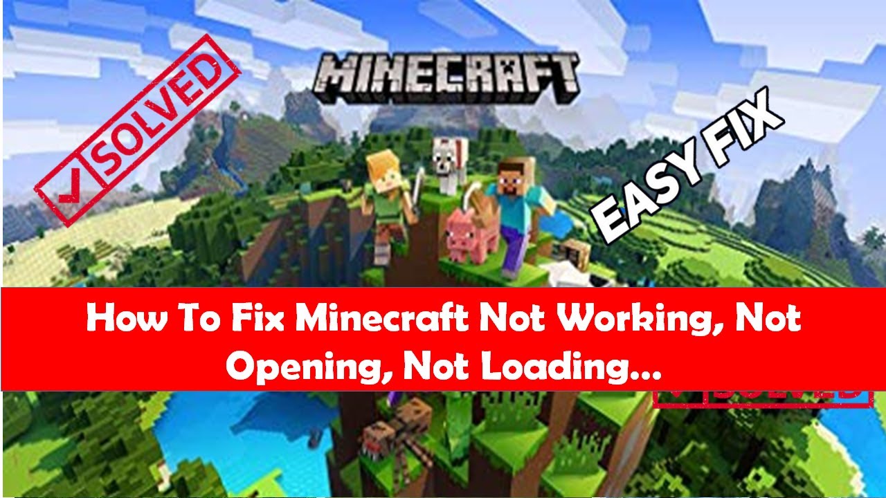 How To Fix Minecraft Not Working, Not Opening, Not Loading… - YouTube