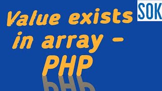 How to check IF value exists in an #array - #php