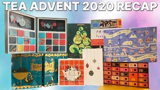 TEA advent 2020 RECAP - all the advents from tea vlogmas 2020