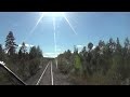 train driver s view inlandsbanan 2 sweden