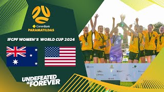 Match Highlights | CommBank ParaMatildas v USA | IFCPF Women's World Cup 2024 Final 🏆