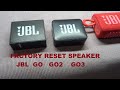 RESET JBL GO, JBL GO2, JBL GO3 reset do ustawień fabrycznych (factory reset)