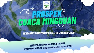 Prospek Cuaca Mingguan Tanggal 27 Desember 2024 - 02 Januari 2025