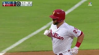 LAD@PHI: Rupp launches a solo homer to open scoring