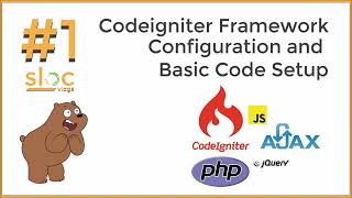 PHP Codeigniter Tutorial #1 for Beginners Step by Step | SLOC vlogs