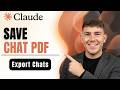How to Save Chat as PDF on Claude AI (Quick Guide 2026)