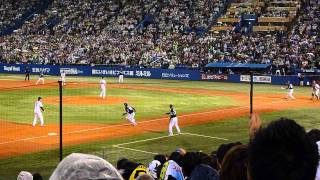 2013.10.4 阪神　桧山選手 神宮球場　×ヤクルト戦　代打最終打席！