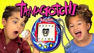 KIDS REACT TO TAMAGOTCHI (RETRO TOYS)