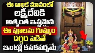 ఈ అధిక మాసంలో లక్ష్మీదేవికి అత్యంత ఇష్టమైన ఈ పూలను గుమ్మం దగ్గర పెడితే ఇంట్లో కనకవర్షమే Adhika Masam