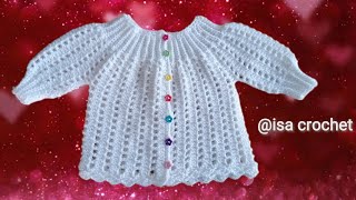 TUTO BRASSIÈRE RANGS RACCOURCIS BÉBÉ 0/3/6/9 MOIS ET PLUS AU CROCHET @isa crochet