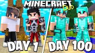 We Survived 100 Days in Minecraft on an Island - Duo Survival and Here's What Happened..