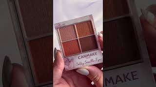 CANMAKE Silky Souffle Eyes Eyeshadow 07 Nectarine Orange Swatches #Shorts