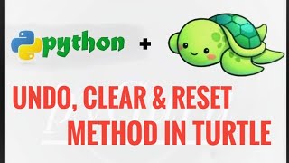 pyTurtle 4 | Clearing screen in turtle | python | #pyGuru