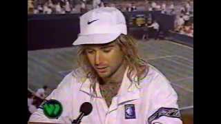 1992 WImbledon - Andre Agassi final interview/feature