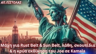 Απόστολος Πιστόλας: Μάχη για Rust Belt \u0026 Sun Belt, λάθη, σκουπίδια \u0026 η εκδίκηση του Joe σε Kamala