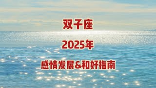 双子座，2025年，感情发展\u0026和好指南 #塔罗测试 #情感塔罗 #星座解析