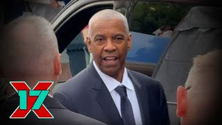 Denzel Washington Greets Fans Before Confronting Photographer At Cannes