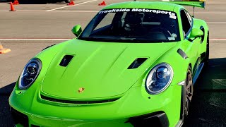 Autocross in the GT3 RS. Just the NOISE. 💚💚