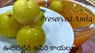 Preserved Amla| ఊరబెట్టిన ఉసిరి కాయలు | sour \u0026 Spicy Tasty preserved Amla|