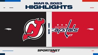 NHL Highlights | Devils vs. Capitals - March 9, 2023