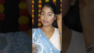 সরস্বতী পূজার সাজ মাত্র ১০/- টাকায় | Saraswati Puja Makeup Look Under RS.10-/ #saraswatipuja #2025