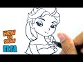 How to Draw Elsa | Drawing Frozen Easy