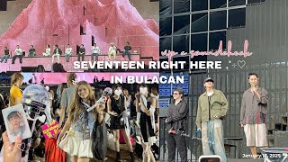 carat vlog 💎 seventeen right here in bulacan concert (day 1) + vip soundcheck ⋆౨ৎ˚⟡˖ ࣪