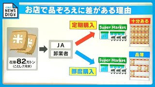 令和の“米騒動”　お米が「ある店」と「ない店」の違いは？　9月中旬から一大産地の米が市場に投入→解消か