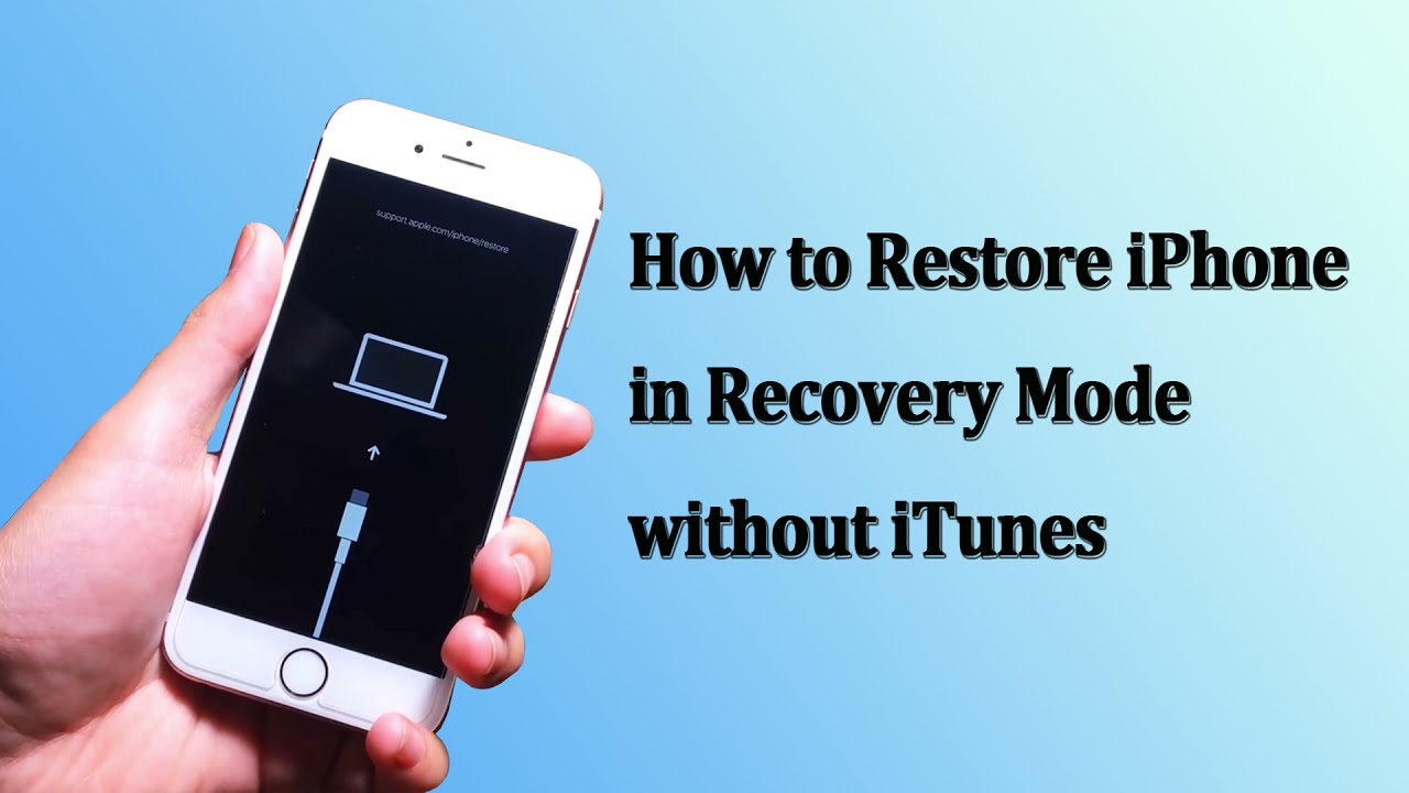 How To Restore IPhone In Recovery Mode Without ITunes - YouTube